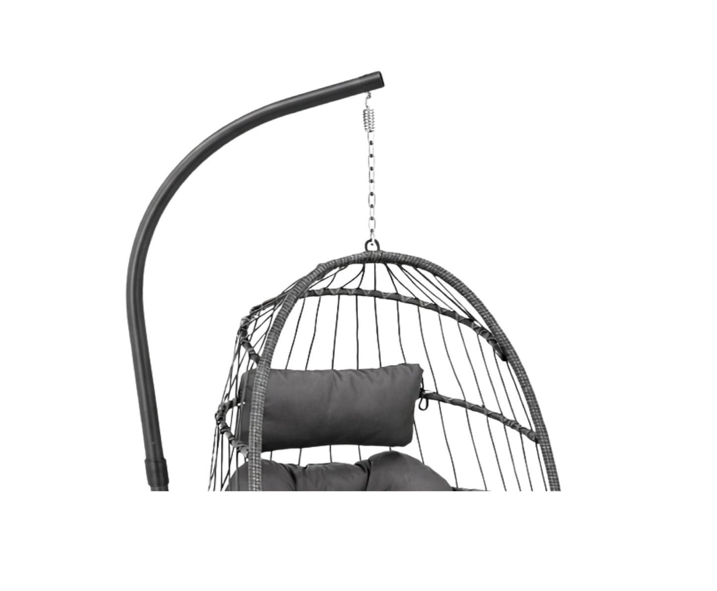 Balansoar suspendat de gradina Cocoon, 192 cm, gri, Lean 30645