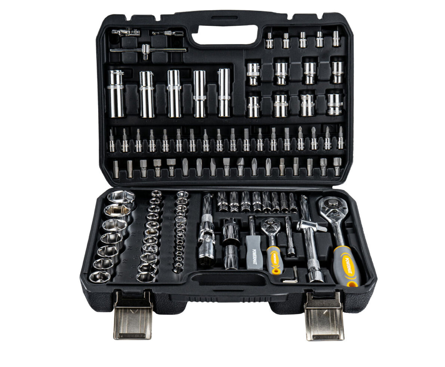 Trusa chei si biti PM-ZKNB-108SU, 1/2" | 1/4", 108 bucati, Powermat PM1614