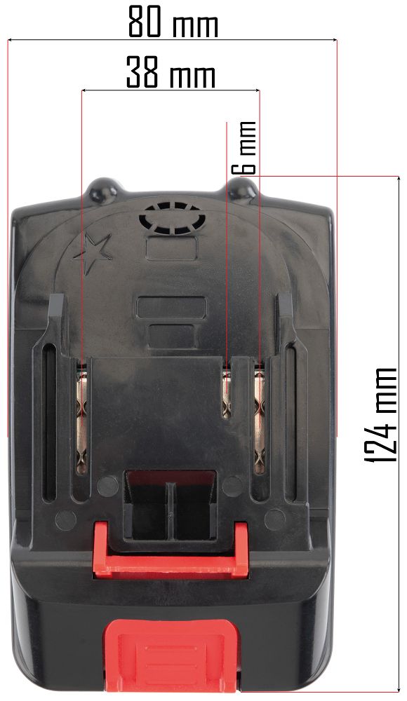 Acumulator pentru scule, 4000 mAh, Red Technic RTAKU0026-BT
