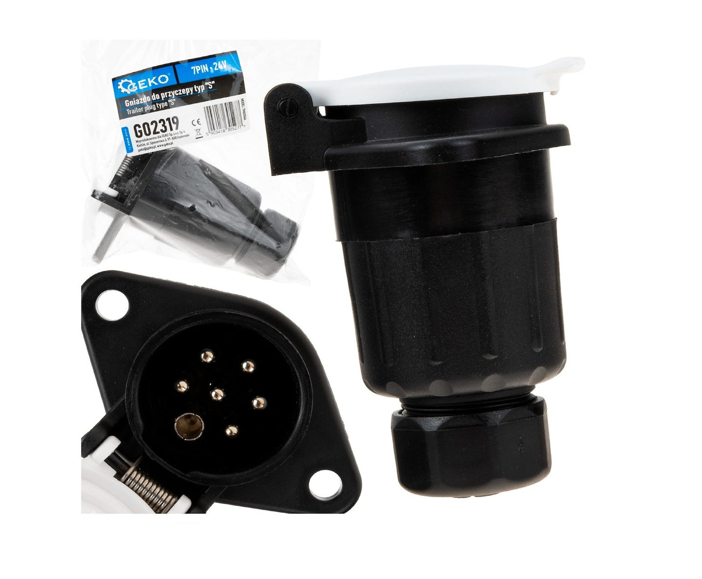 Adaptor remorca tip "S", 7PIN 24V, Geko G02319