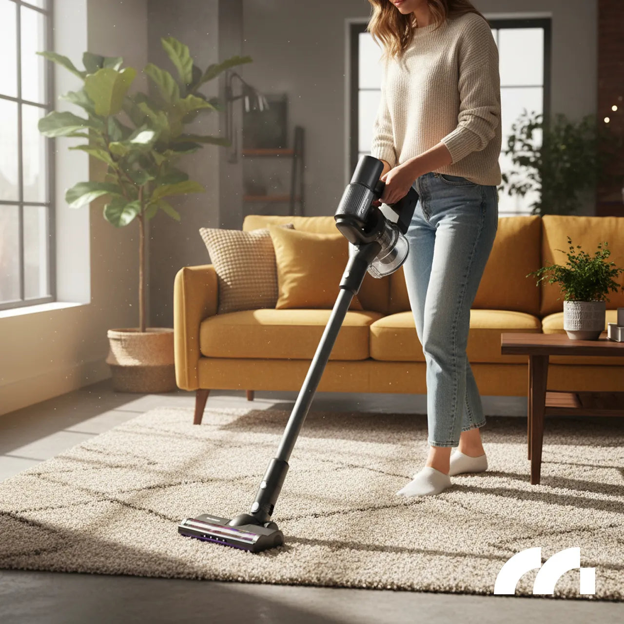 Aspirator vertical fara sac cu accesorii 3 in 1, perie electrica cu LED, 250 W, MalTec 113544