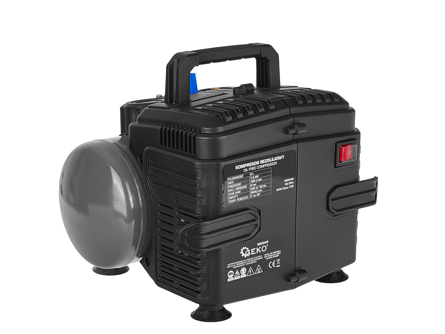 Compresor de aer, 6 l, 8 bar, Geko G80345
