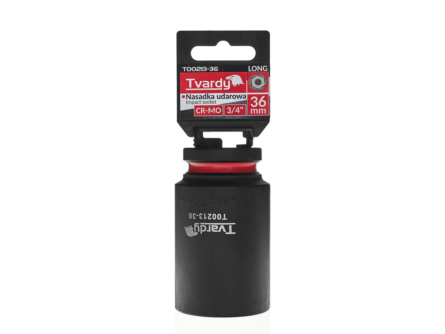 Cheie tubulara de impact in 6 puncte 3 / 4", 36 mm, Cr-Mo, Tvardy T00213-36