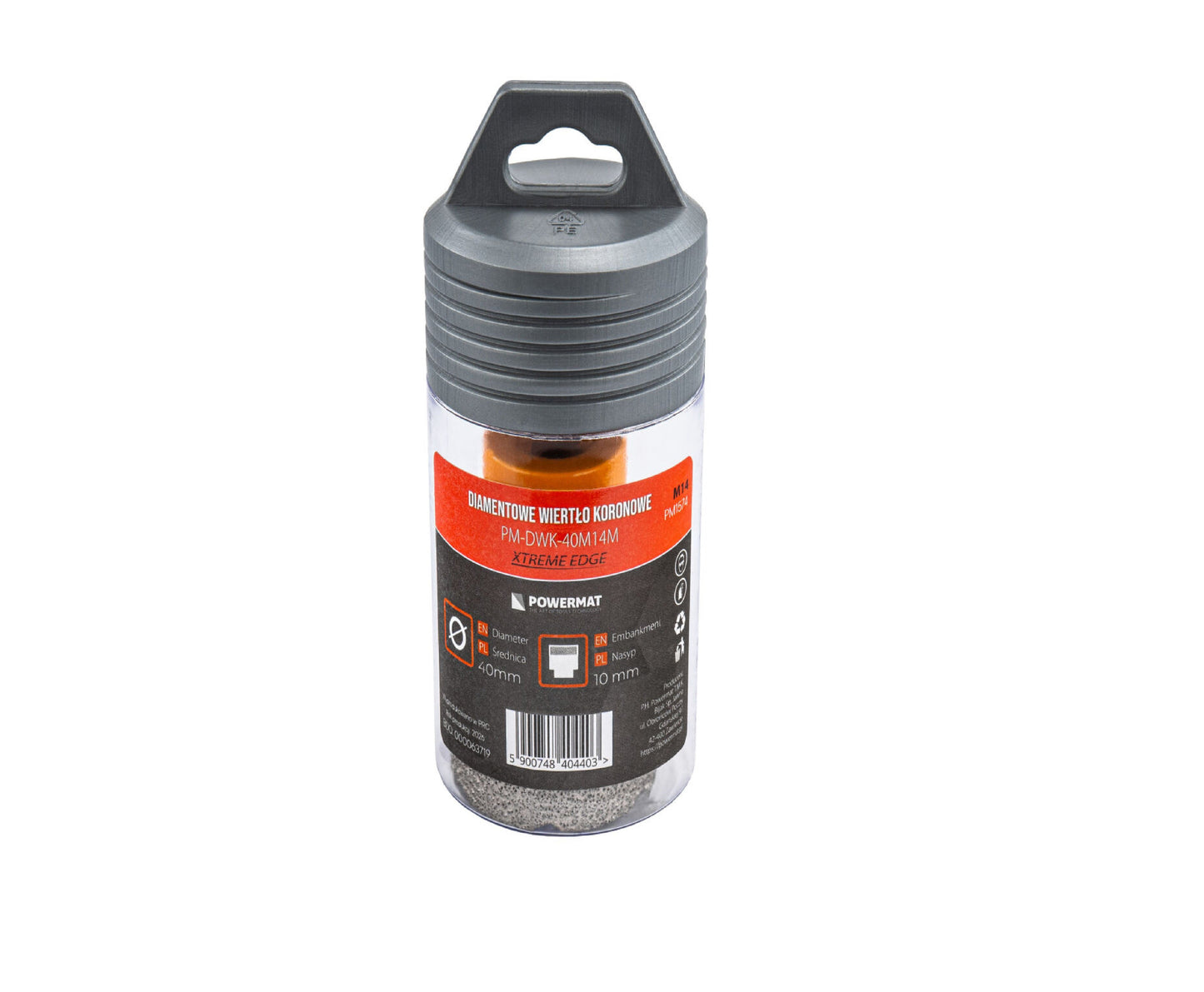 Carota diamantata pentru ceramica PM-DWK-40M14M, 40 mm, Powermat PM1574