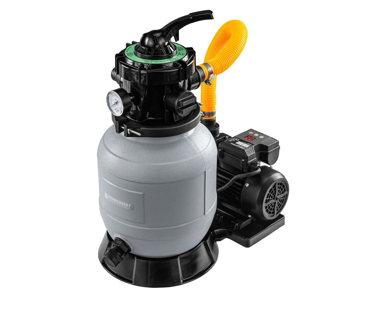 Pompa de nisip pentru piscine PM-PPDB-400JT, afisaj LCD, 10000 l / h, 400 W, Powermat PM1482