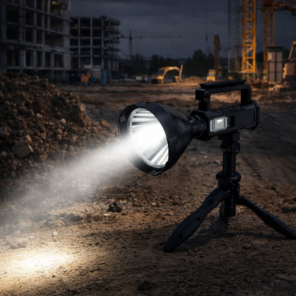 Lanterna cu reflector si trepied LED W5120, baterie externa 31 cm, Lean 27714