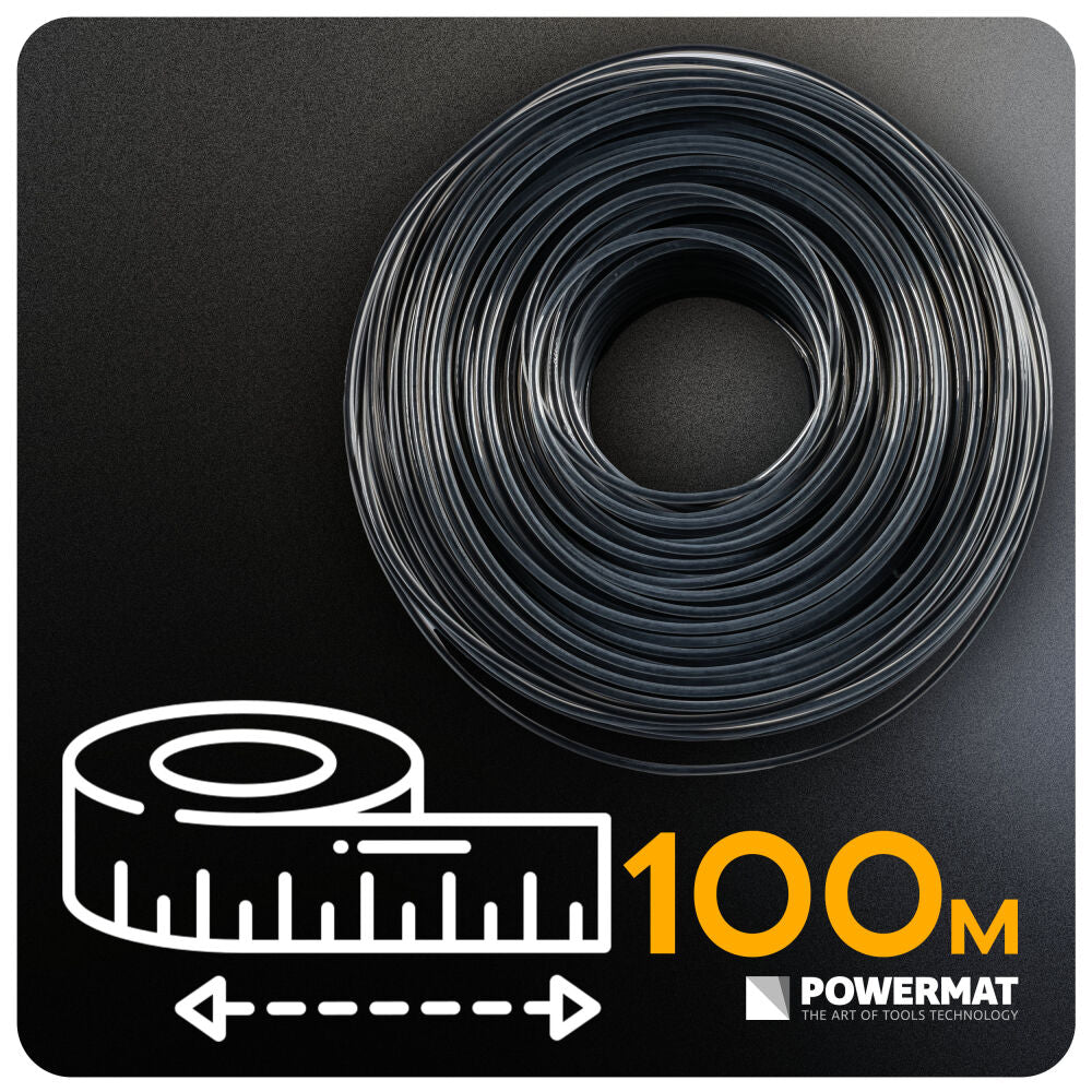 Fir rotund pentru motocoasa PM-ZTN-2.0-100M, 100 m, Powermat PM1634