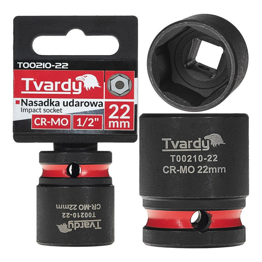 Cheie tubulara de impact in 6 puncte, 1 / 2", 22 mm, Tvardy T00210-22