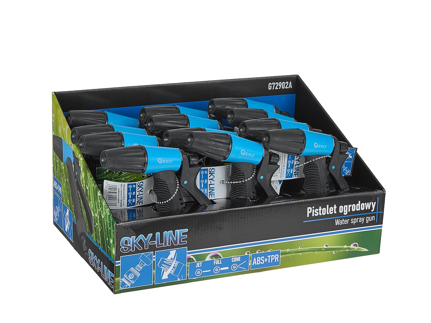 Set pistoale pentru stropit, 12 bucati, Geko G72902A