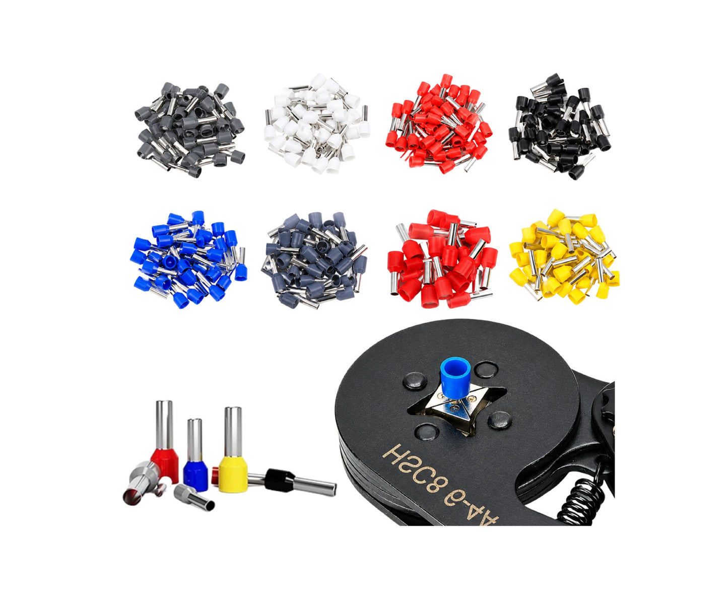 Cleste pentru sertizare cu 500 accesorii, Lean 29285
