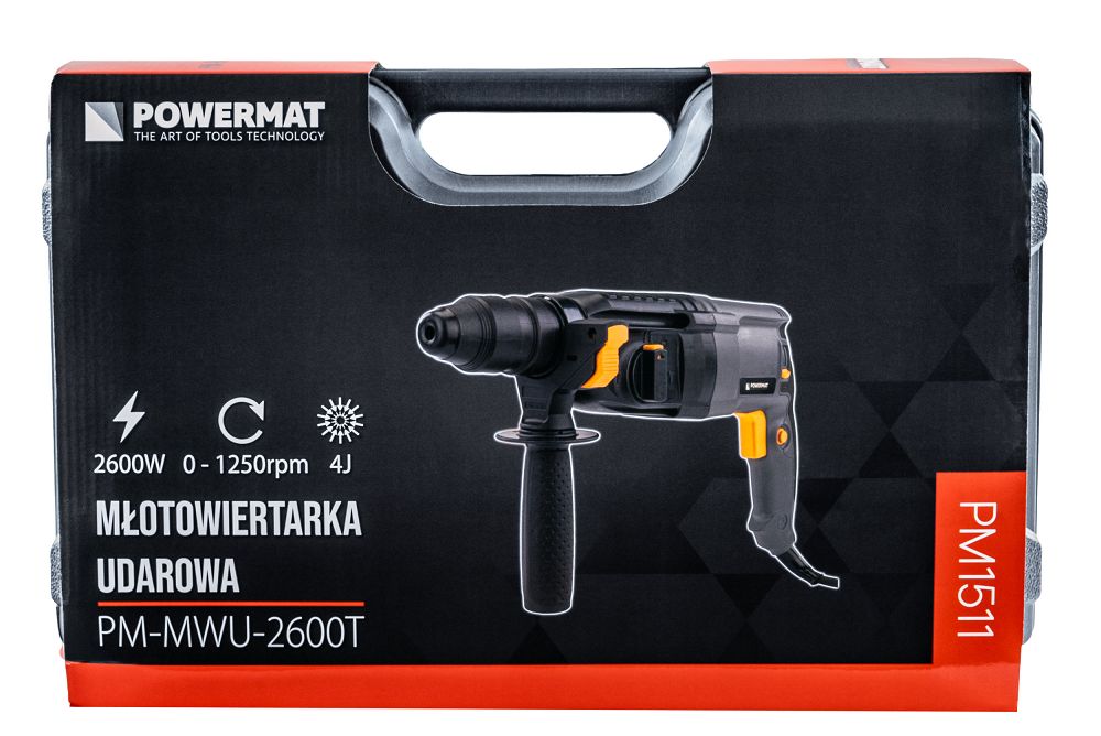 Ciocan rotopercutor PM-MWU-2600T, 2600 W, Powermat PM1511