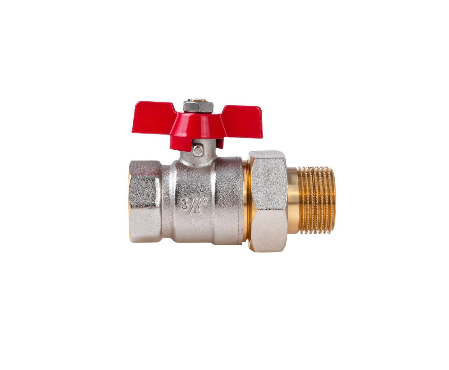 Robinet cu bila tip fluture3/4" DN20 cu garnitura de etansare, Geko G70224