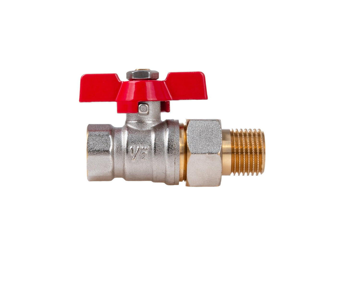Robinet tip fluture cu bila 1/2" DN15 cu garnitura de etansare, Geko G70223
