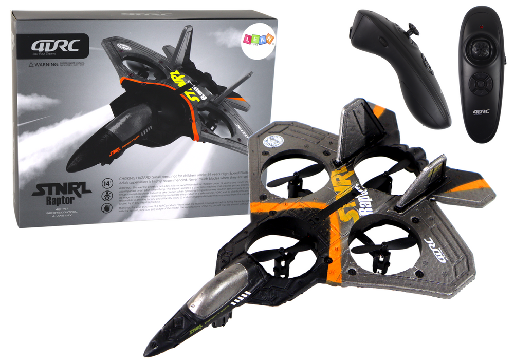 Avion cu telecomanda, 24 x 5 x 18 cm, multicolor, Lean 16357