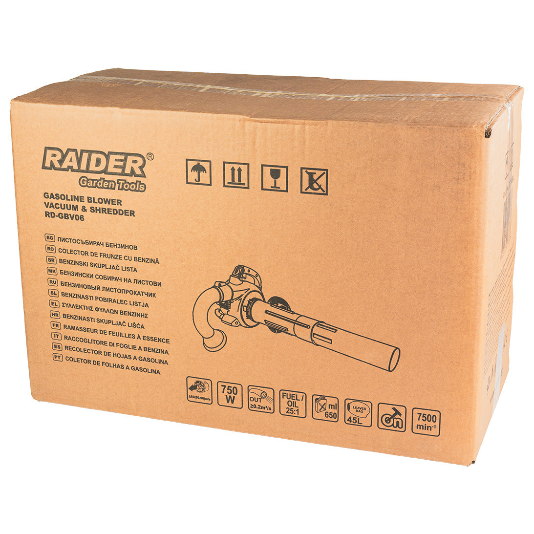 Suflanta / Aspirator 2 in 1 RD-GBV06, 750 W, 45 l, Raider 077404