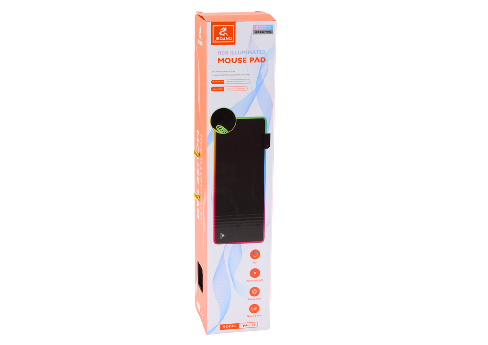 Pad pentru tastatura si mouse LED, 40 x 90 cm, Lean 20746