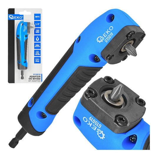 Adaptor unghiular pentru biti, 1/4" 150 mm 25 Nm, Geko G15019