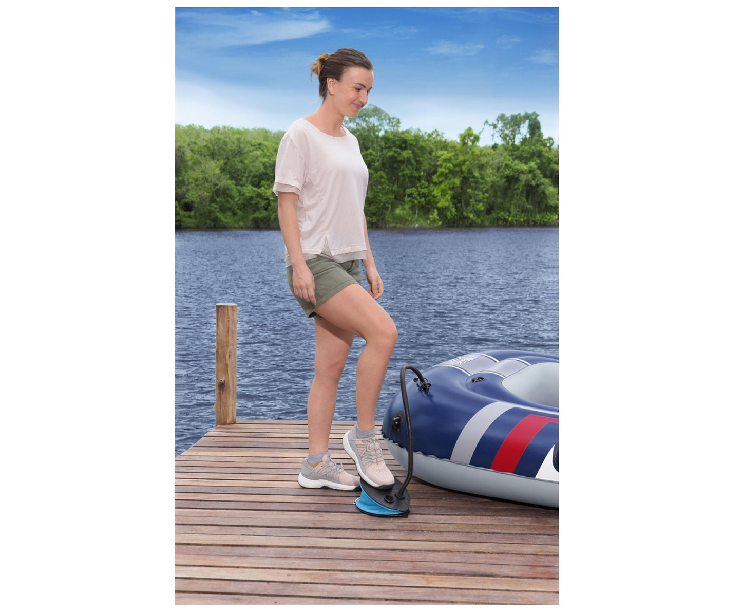 Pompa de picior Air Step 800, Bestway 21744