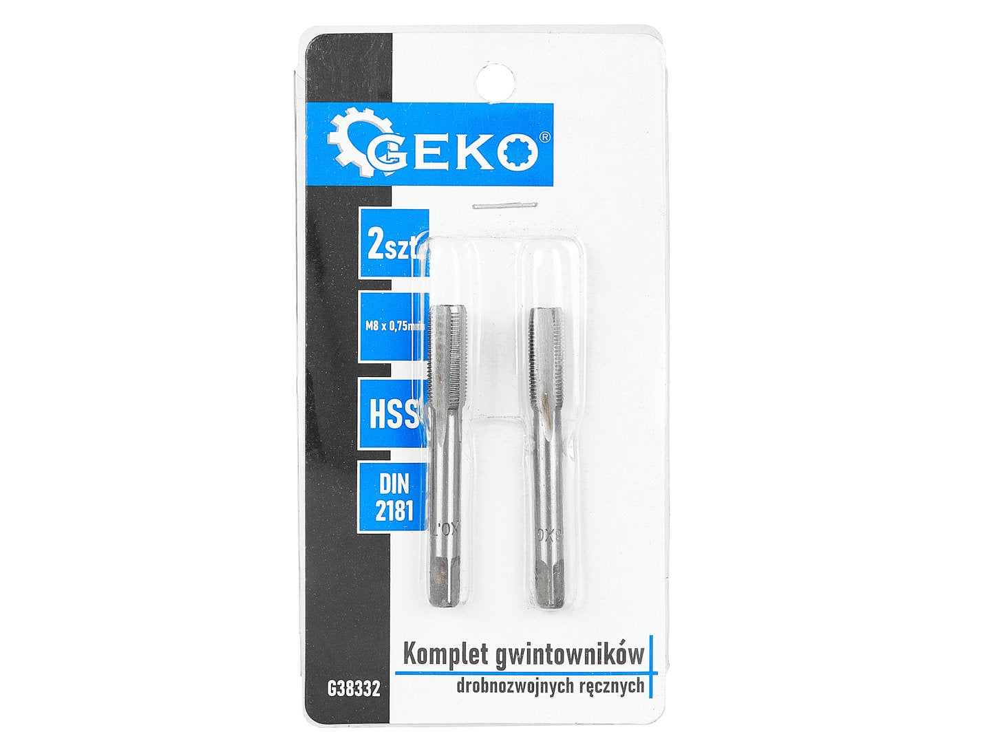Set tarozi pentru filetare manuala, M8 x 0,75 mm, 2 bucati, Geko G38332
