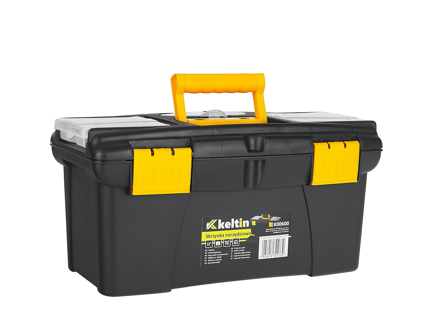 Cutie pentru scule din plastic cu organizatoare, 12", Keltin K00600