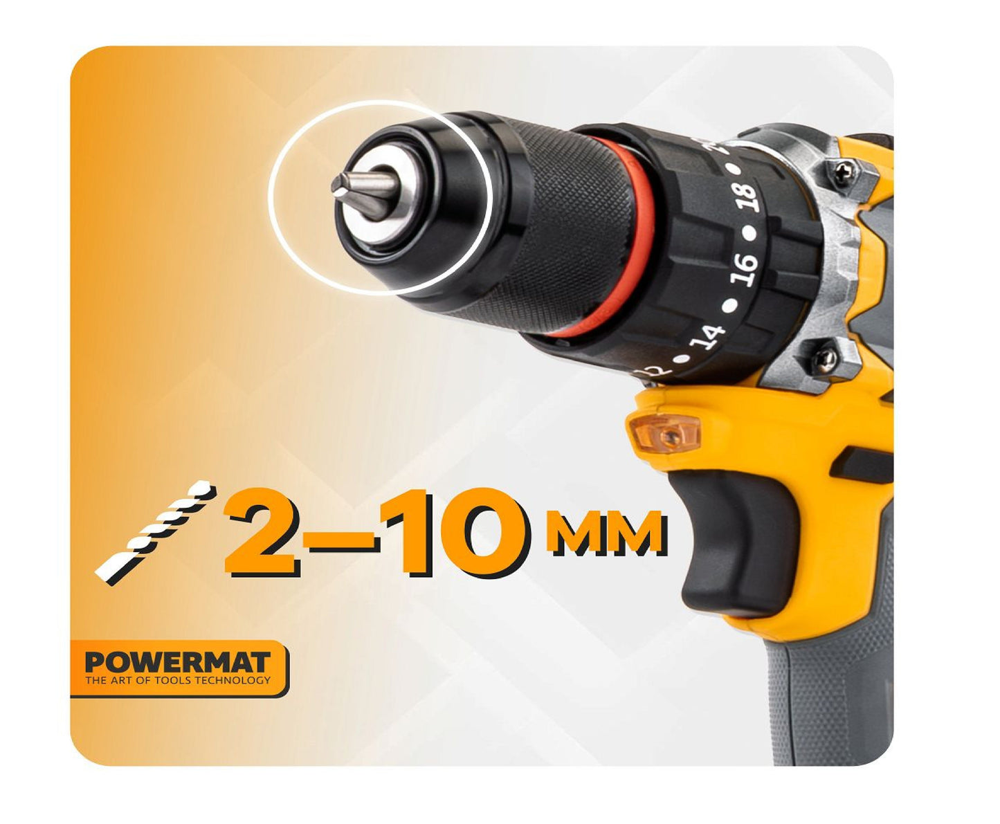 Masina de insurubat electrica cu acumulator PM-WA-21V-2M, 2 x 21 V, Powermat PM1411