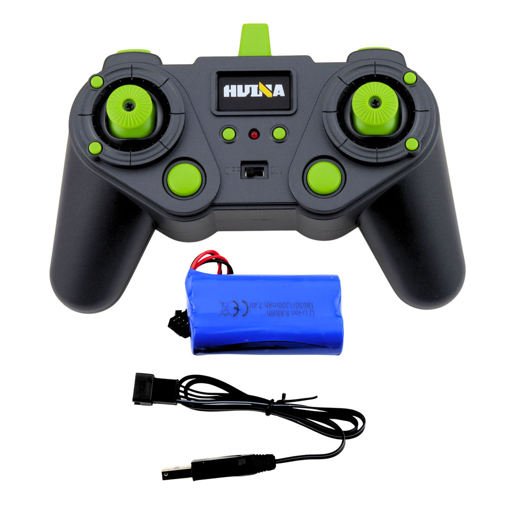 Utilaj de constructie de jucarie Huina R/C, 1:14, verde, Lean 14018