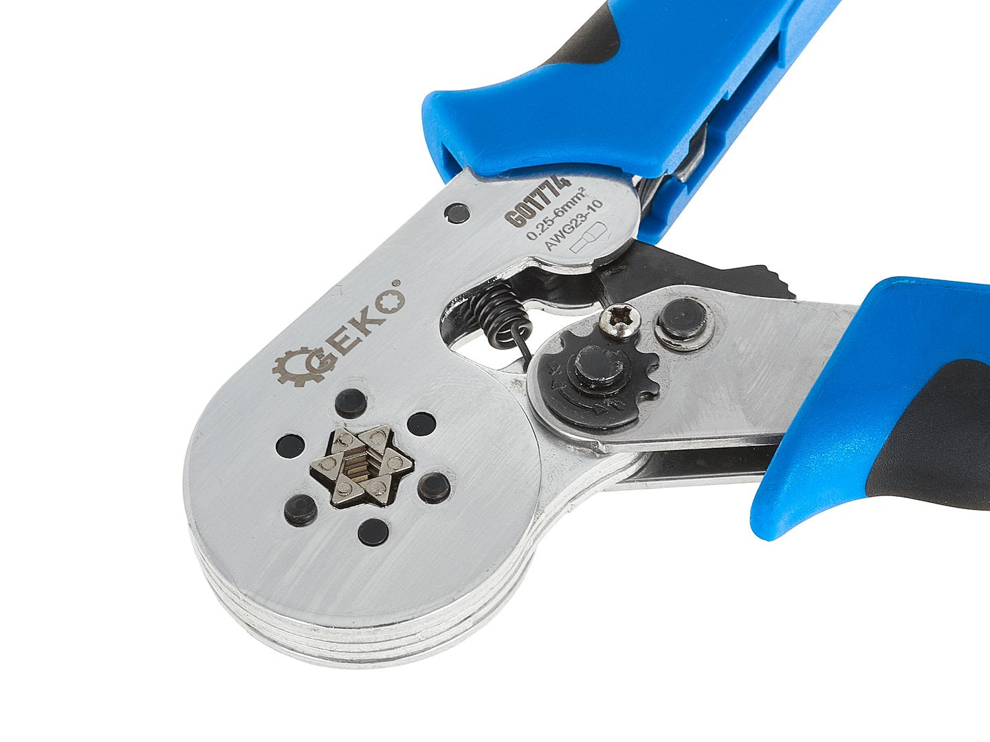 Cleste hexagonal pentru sertizare, 0,25-6 mm², Geko G01774