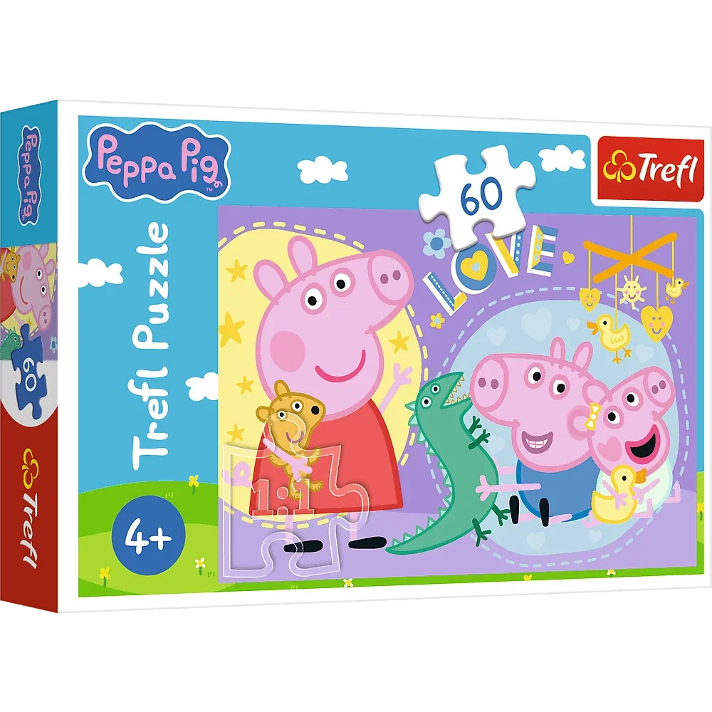 Puzzle Peppa Pig, 60 piese, Lean 28217