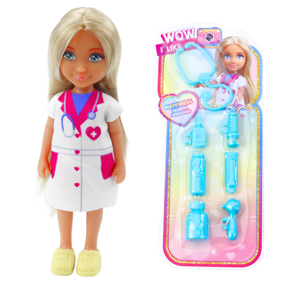 Set papusa Ankiki Doctor cu accesorii pentru tratament, Lean 24474