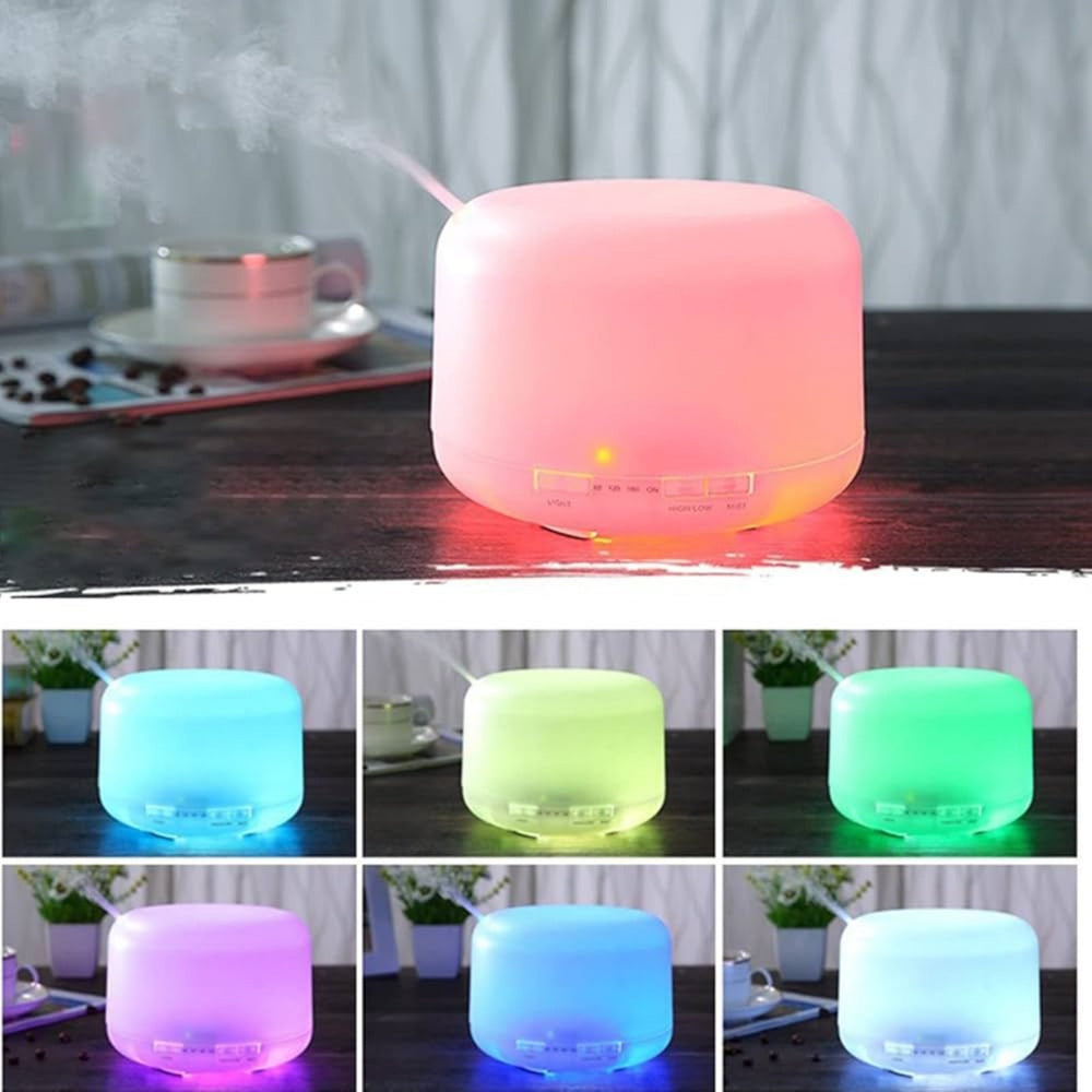 Umidificator de aer cu difuzor aromaterapie, lumina de veghe LED, 15 W, 300 ml, Lean 26786
