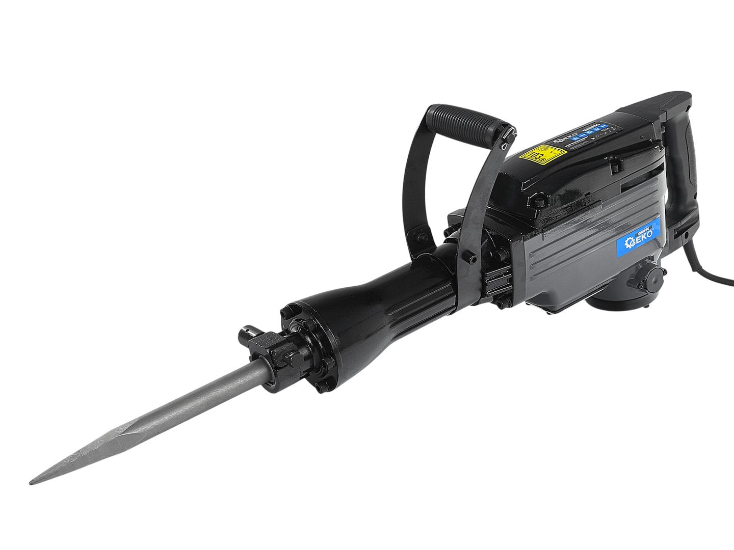 Ciocan demolator profesional, 1200W, forta de impact 45J, prindere HEX 30 mm, cu dalta, spit si valiza de transport, Geko G80850