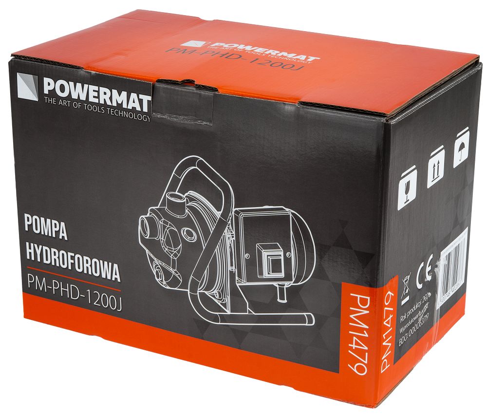 Pompa apa hidrofor PM-PHD-1200J, 1200 W, Powermat PM1479