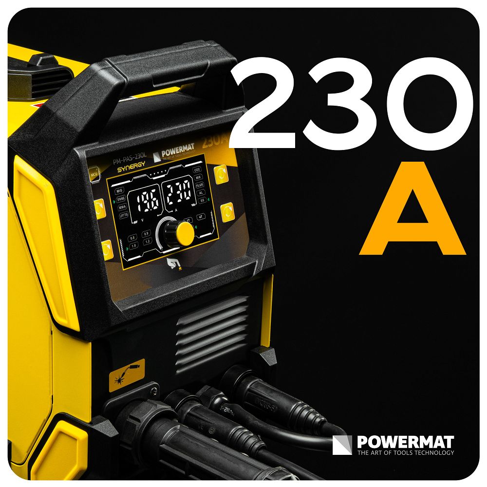 Aparat de sudura tip invertor MIG / MAG PM-PAS-230L, 230 A, Powermat PM1554