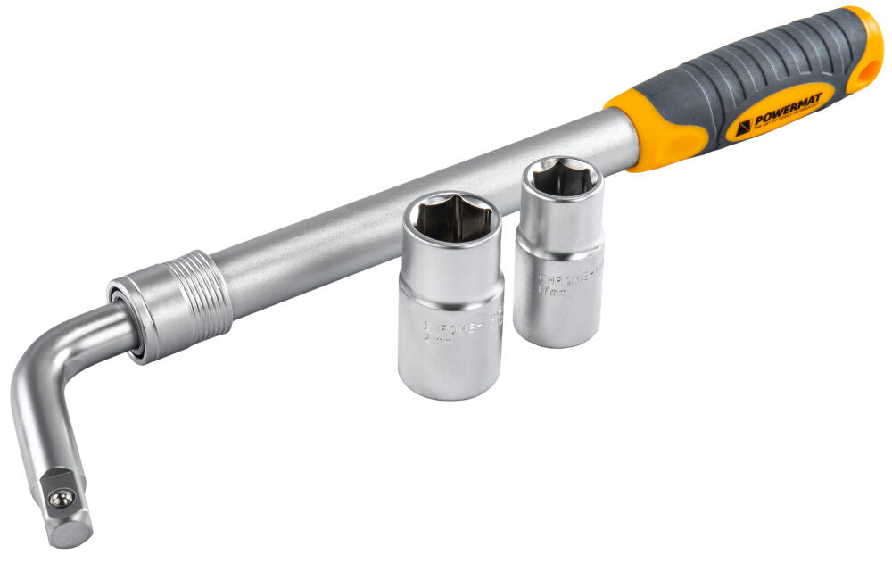 Cheie telescopica pentru roti cu chei tubulare PM-KLDK-530T, 1/2" 350-530mm, Powermat PM1620