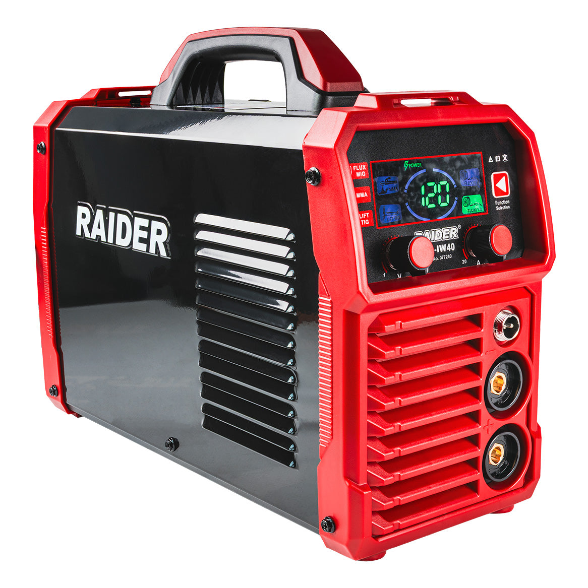 Aparat de sudura tip invertor MIG / MAG fara gaz si MMA RD-IW40 120 A, Raider 077240