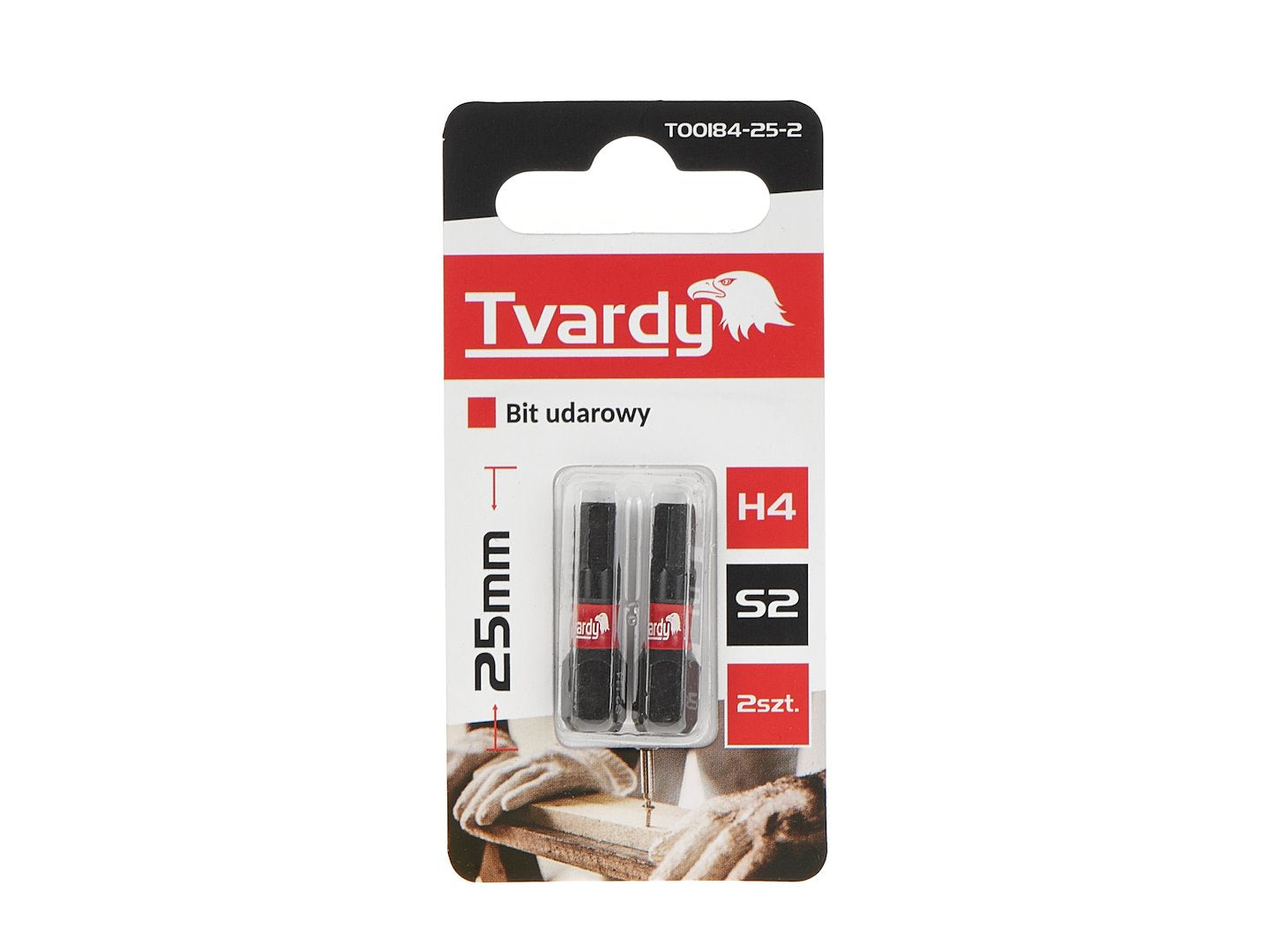 Set biti H4, 25 mm S2, 2 bucati, Tvardy T00184-25-2