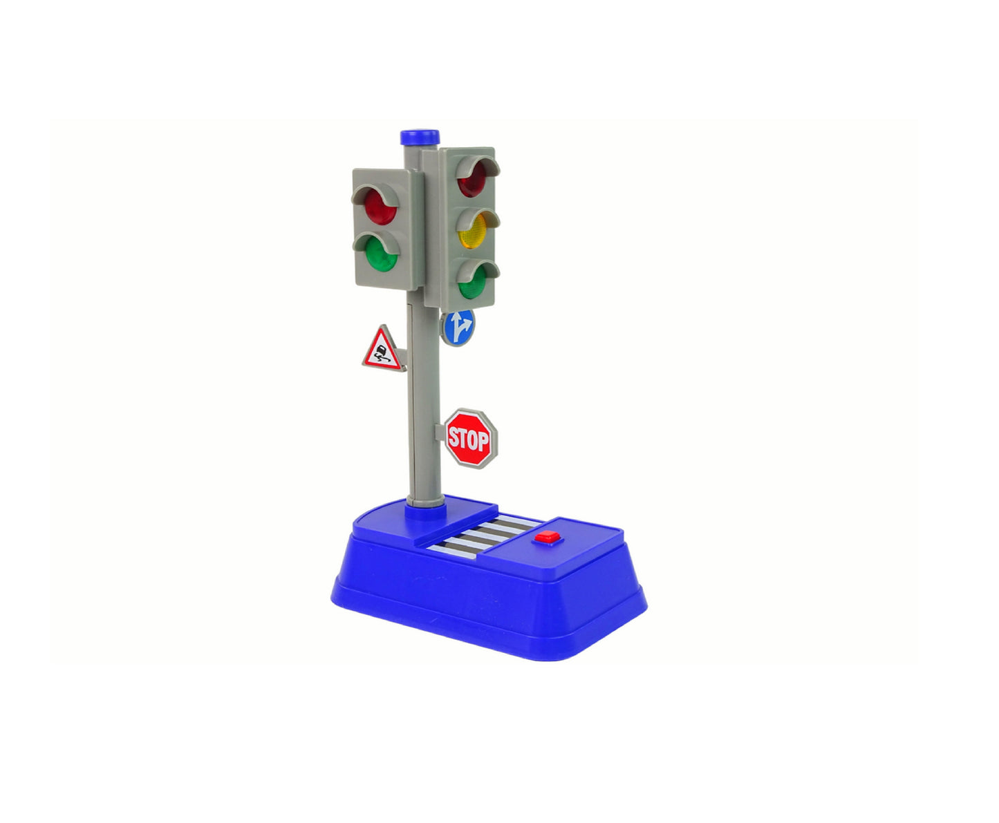 Set educativ Semne de circulatie cu lumini si sunete, 13 x 9 x 23 cm, Lean 15464