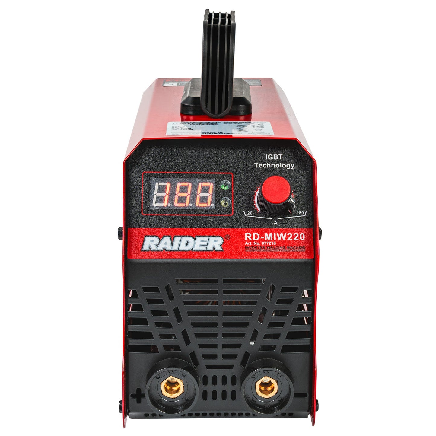 Aparat de sudura tip invertor RD-MIW220, 180A, Raider 077216