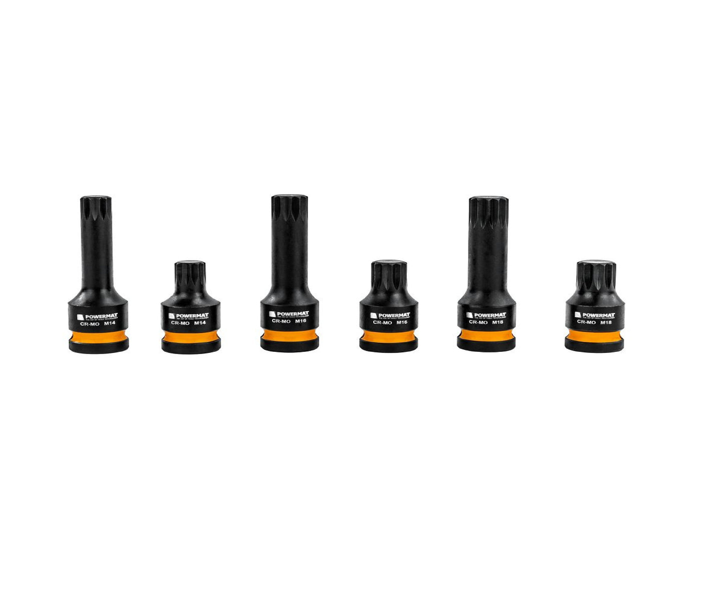 Set chei tubulare de impact PM-ZNU-1418T, 6 bucati, Powermat PM1381