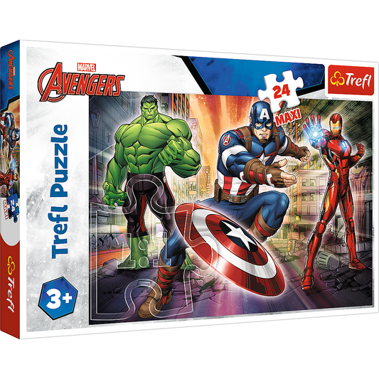 Puzzle Maxi Trefl, Eroi Avengers, 24 piese, Lean 26001