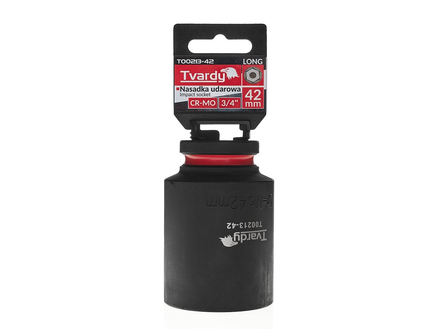 Cheie tubulara de impact in 6 puncte 3 / 4", 42 mm, Cr-Mo, Tvardy T00213-42