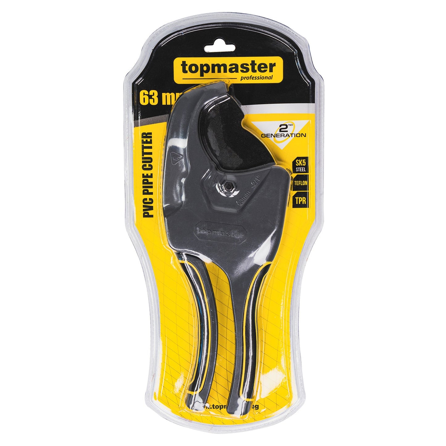 Foarfeca pentru taiere tevi PPR / PVC, 63 mm, Topmaster 371005
