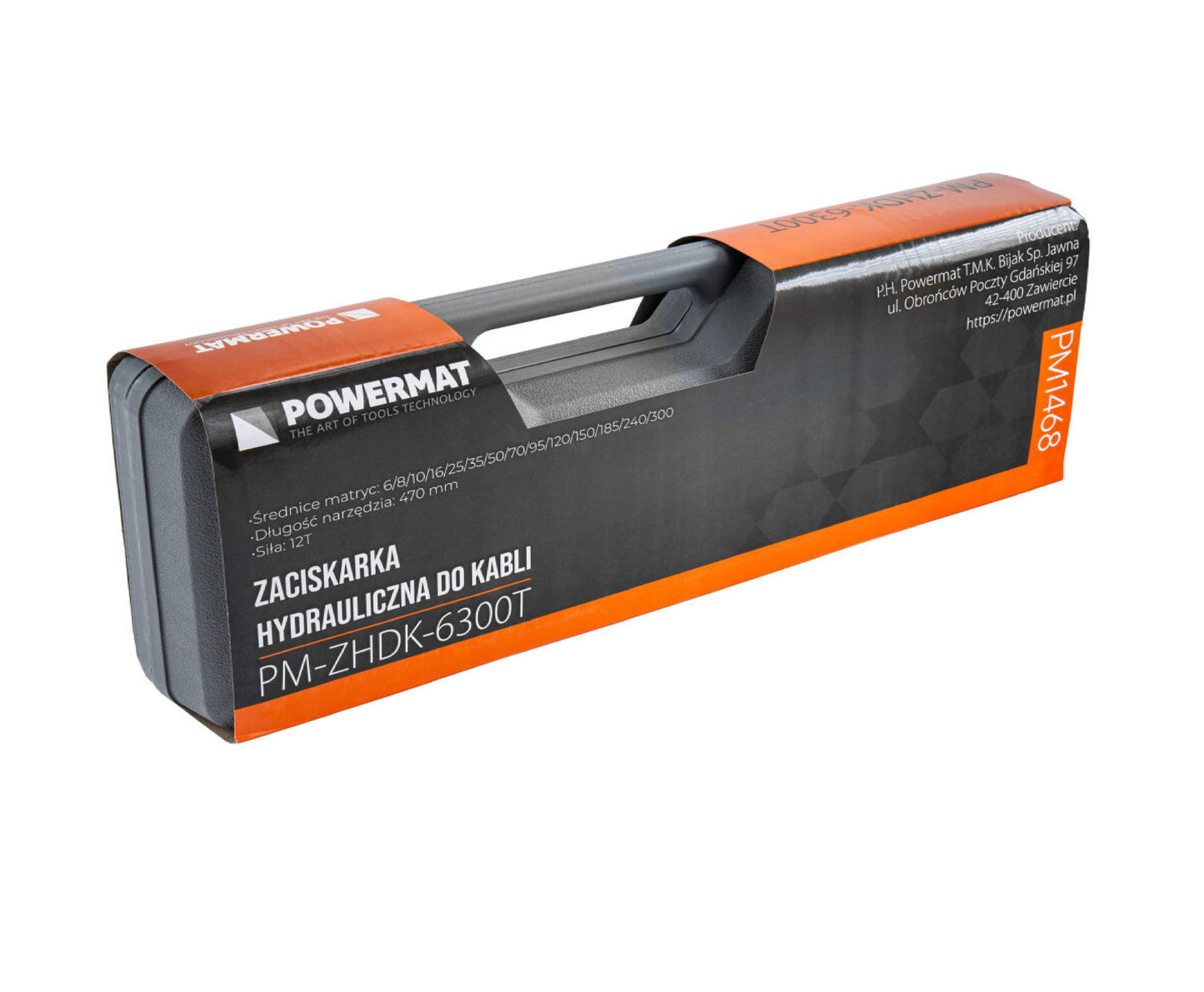 Set cleste hidraulic pentru sertizare cabluri PM-ZHDK-6300T, 6-300mm2, Powermat PM1468