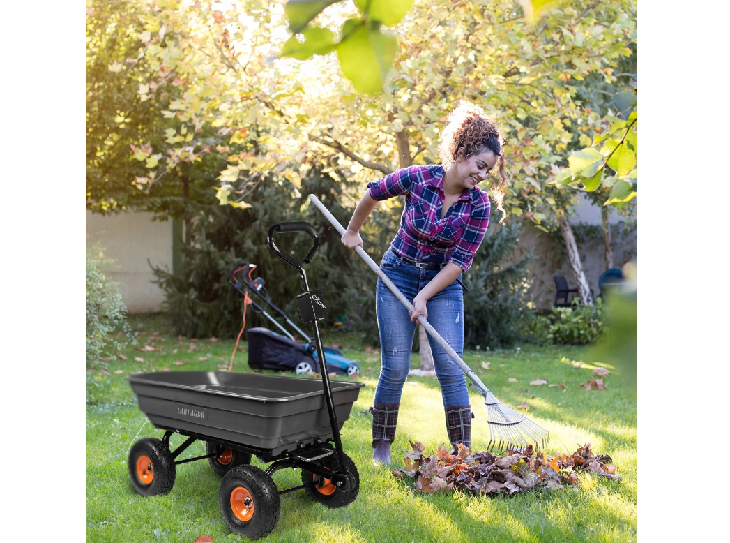 Carucior de gradina Sunwaal, capacitate maxima 300 kg, 75 l, MalTec 112818