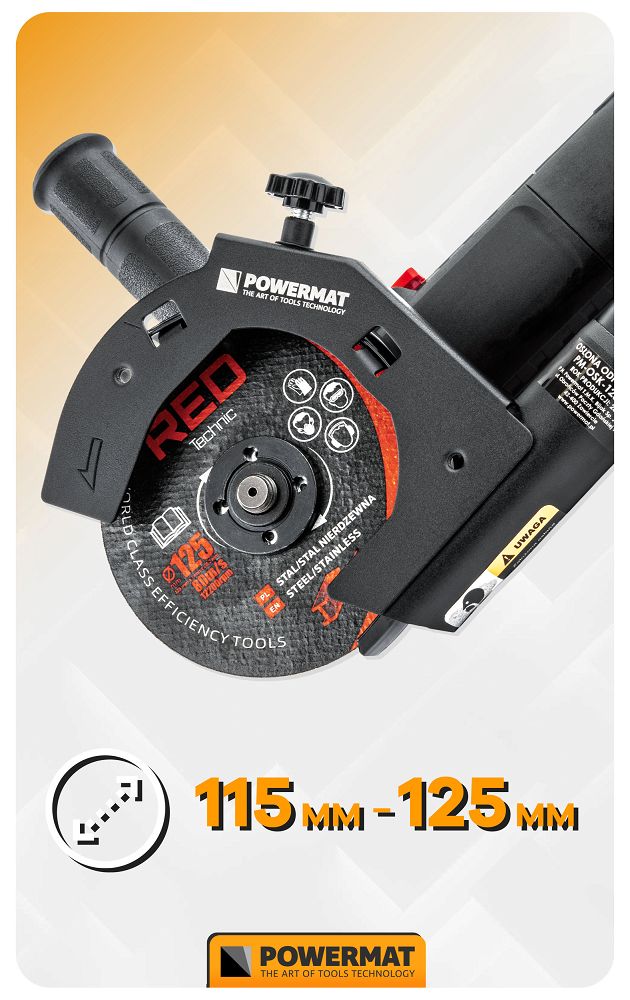 Capac aspirare praf pentru polizor unghiular PM-OSK-125MN, 125 mm, Powermat PM1414