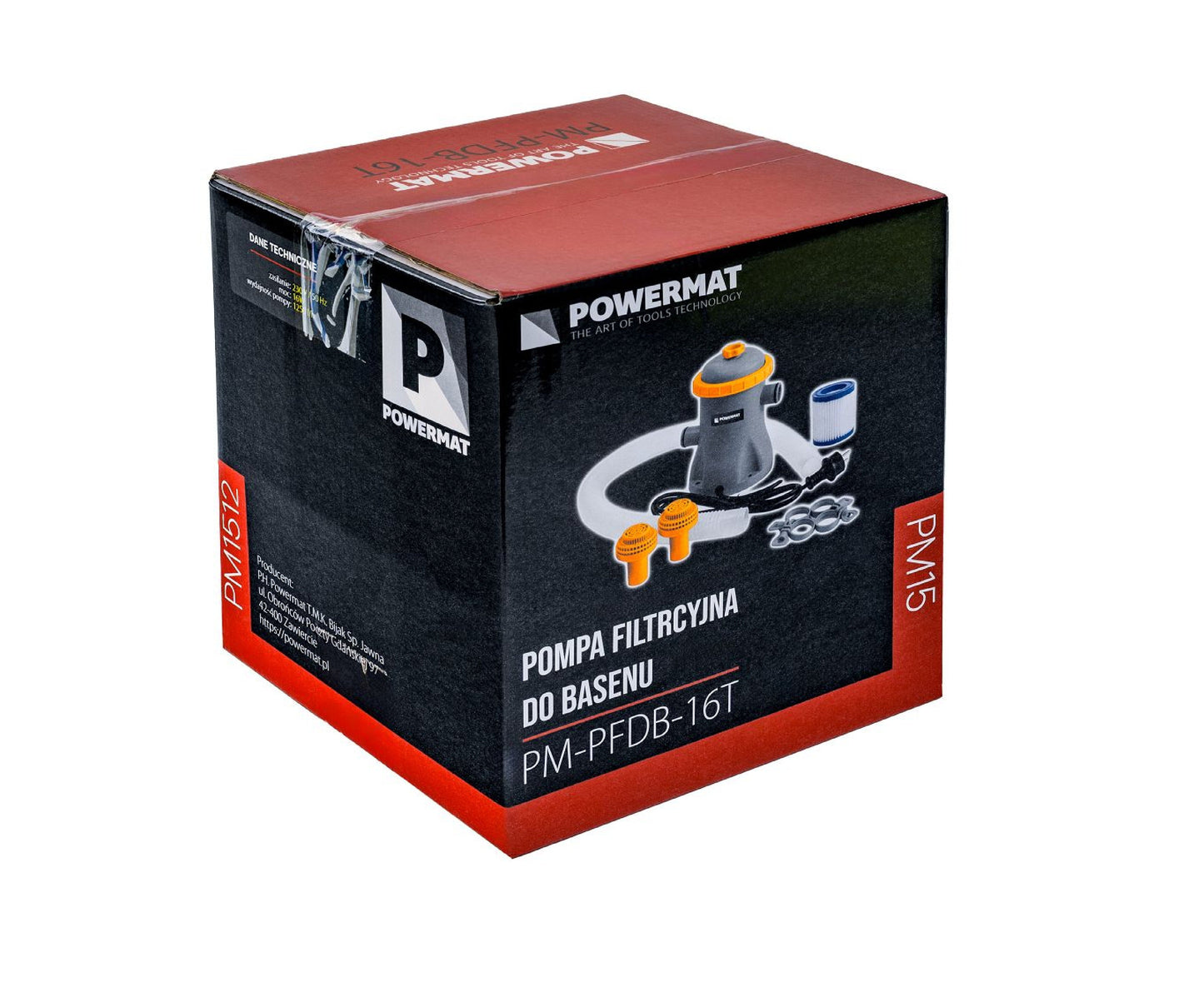 Pompa filtrare apa piscina PM-PFDB-16T, 16 W, Powermat PM1512
