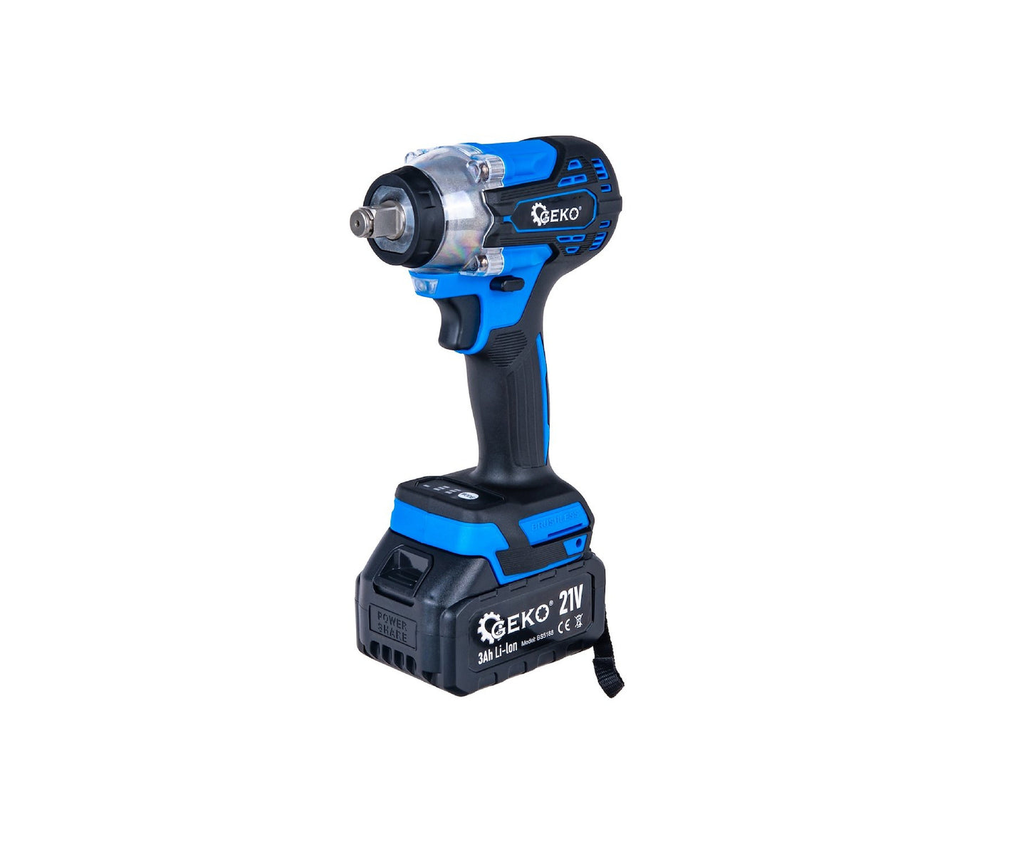 Cheie electrica de impact cu acumulator, 350 Nm, 2x3.0Ah 21V,  Set XXL, Geko G80669