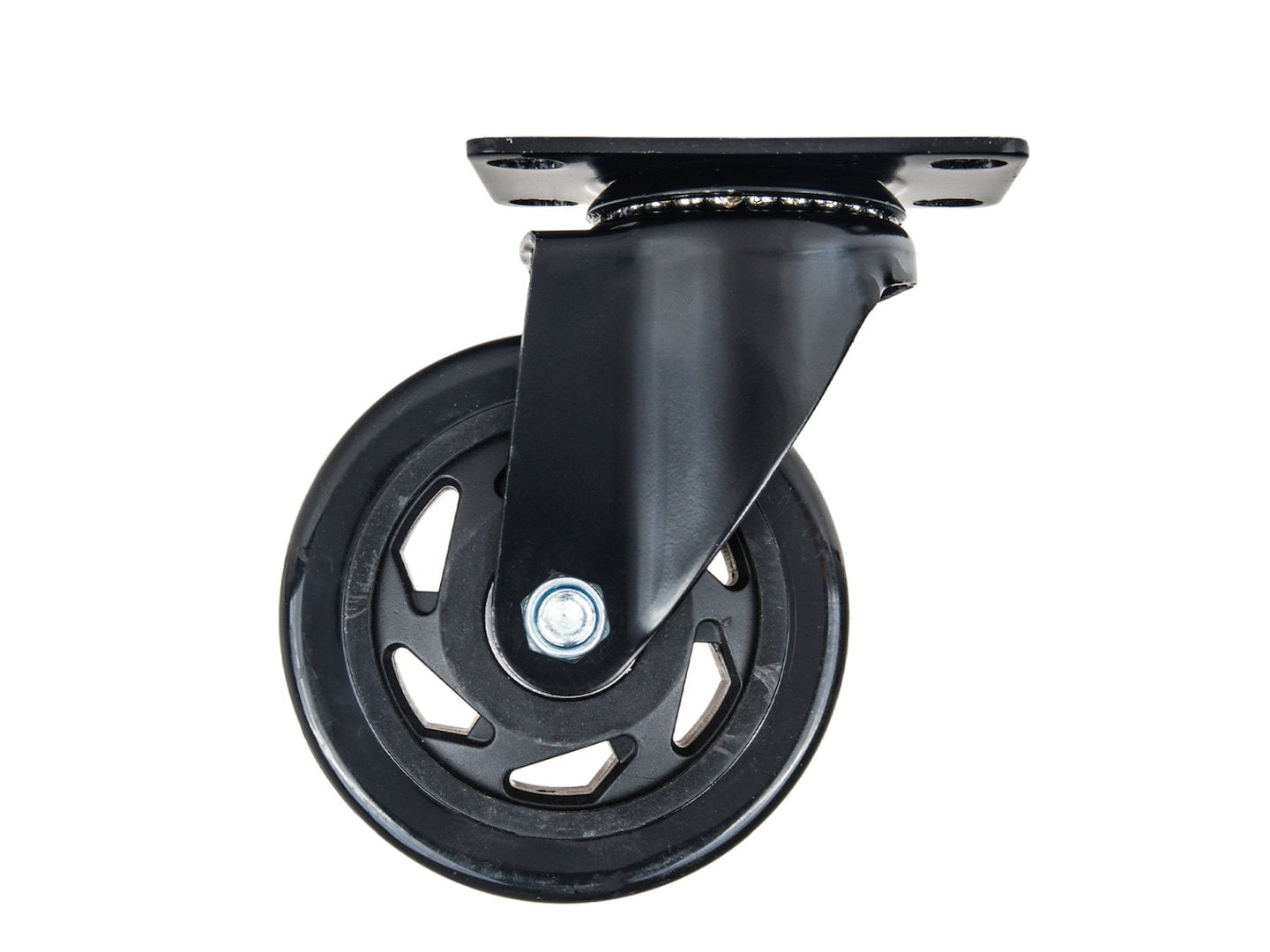 Set roti pivotante cu 2 roti frana, 100 mm, capacitate maxima 120 kg, 4 bucati, Geko G71550