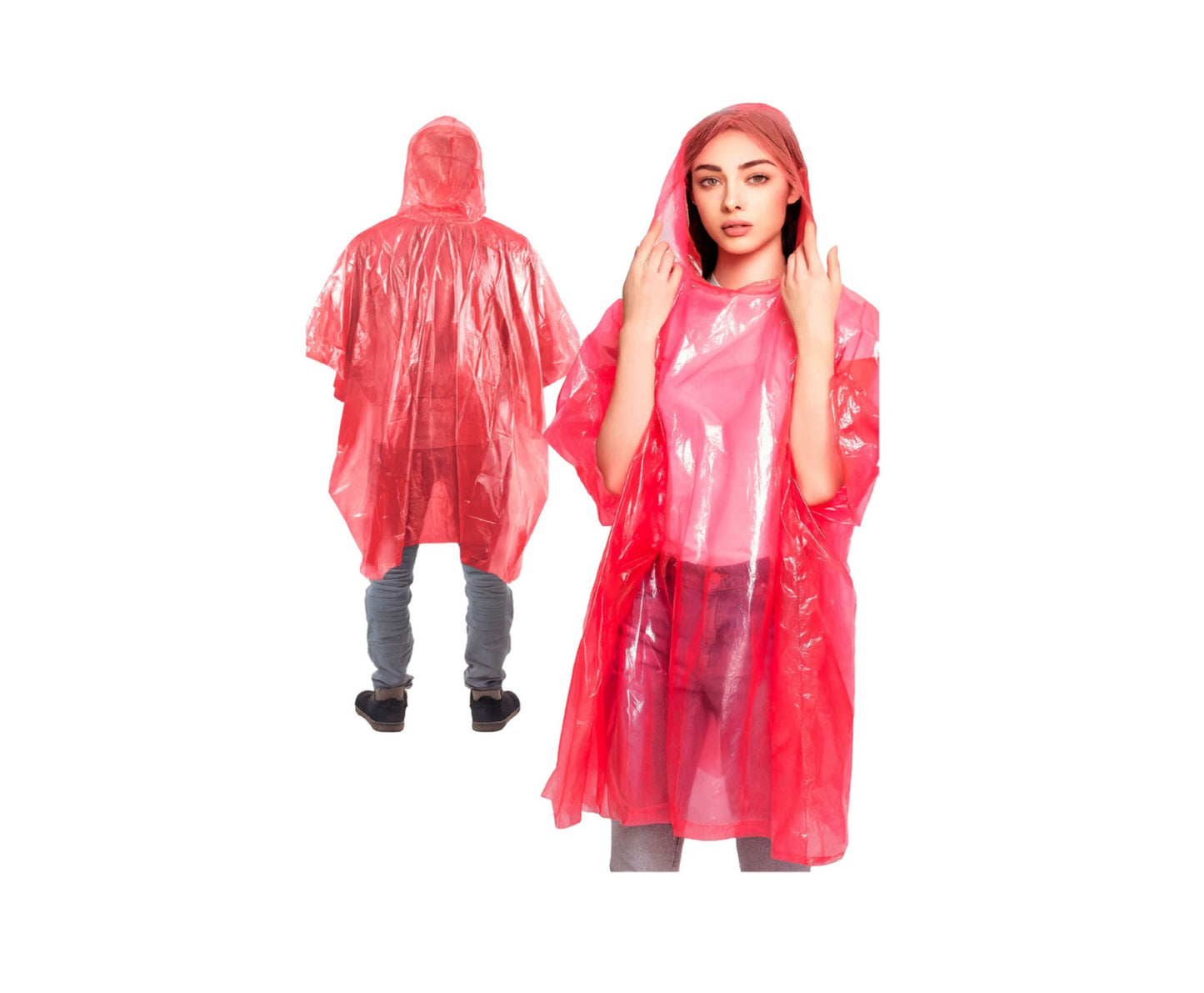 Pelerina de ploaie in breloc, rosu, Lean 27717