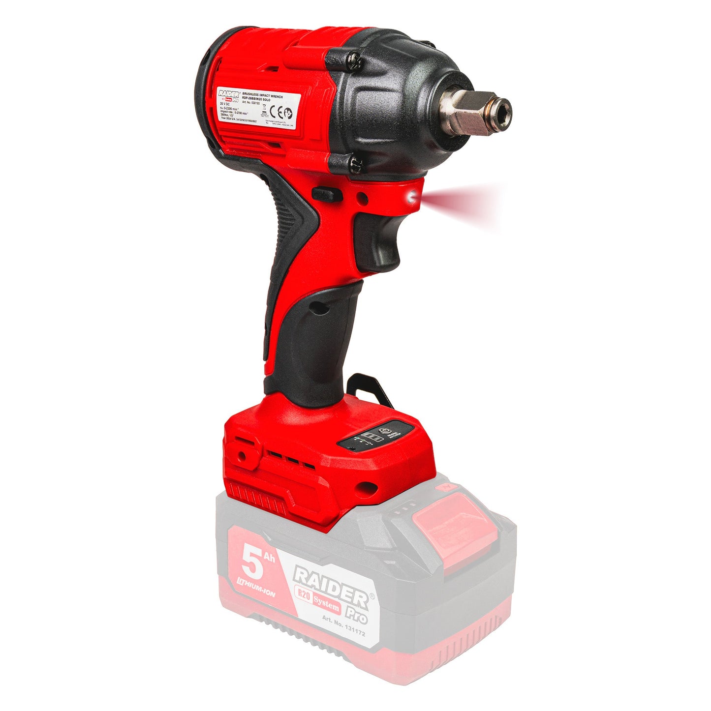 Masina de insurubat de impact Solo (fara acumulator si incarcator) RDP-28BBIW20, 280 Nm, 1 / 2", Raider 030195